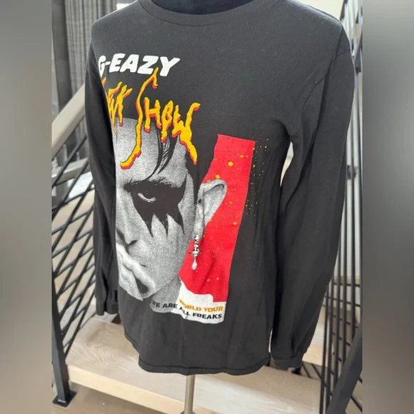 G-Eazy Black Graphic Long Sleeve Shirt - Picture 3 of 4